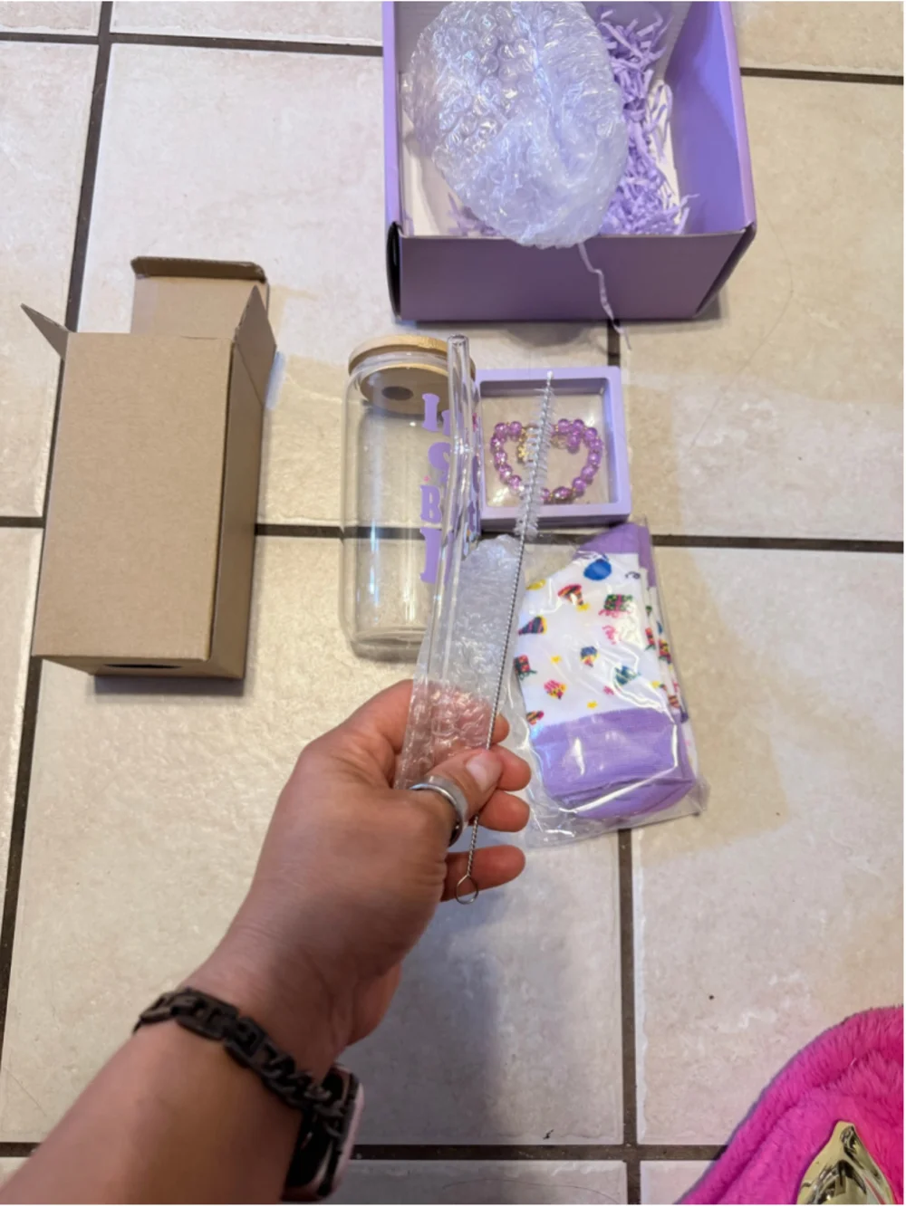 Unbranded Birthday Gift Set One Size Purple White 9 Year Old